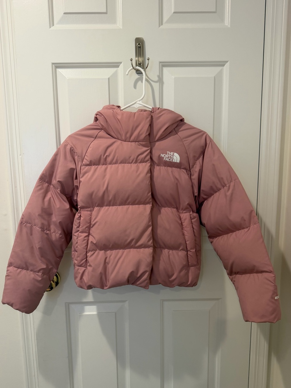 The North Face Girls' down Hooded Puffer Jacket size M